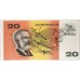 AUSTRALIA 1993 . TWENTY 20 DOLLAR BANKNOTE . ERROR . REGISTRATION SHIFT